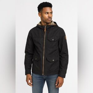 Timberland Dry Vent Jacket S/P Black Cotton Waterproof Hooded Full Zip Rack1